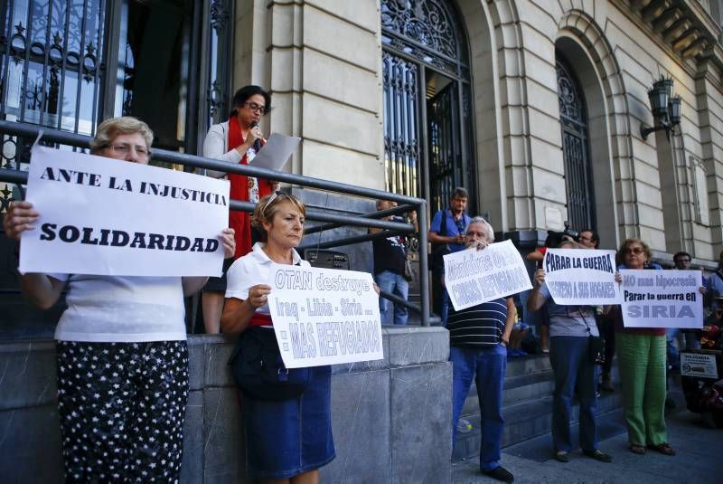 Protesta en Zaragoza por la inacción europea en Siria