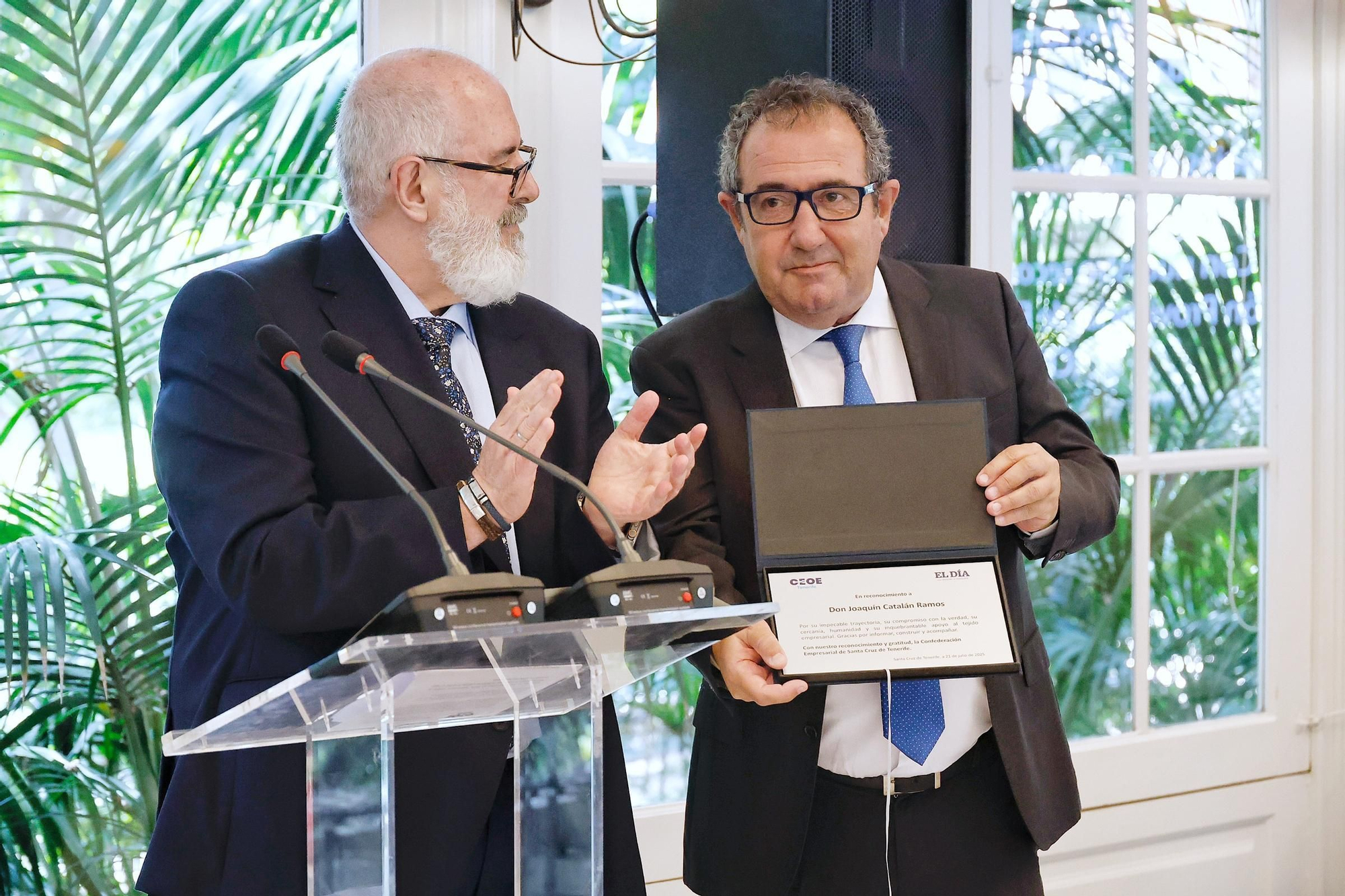 Homenaje de la CEOE a Joaquín Catalán
