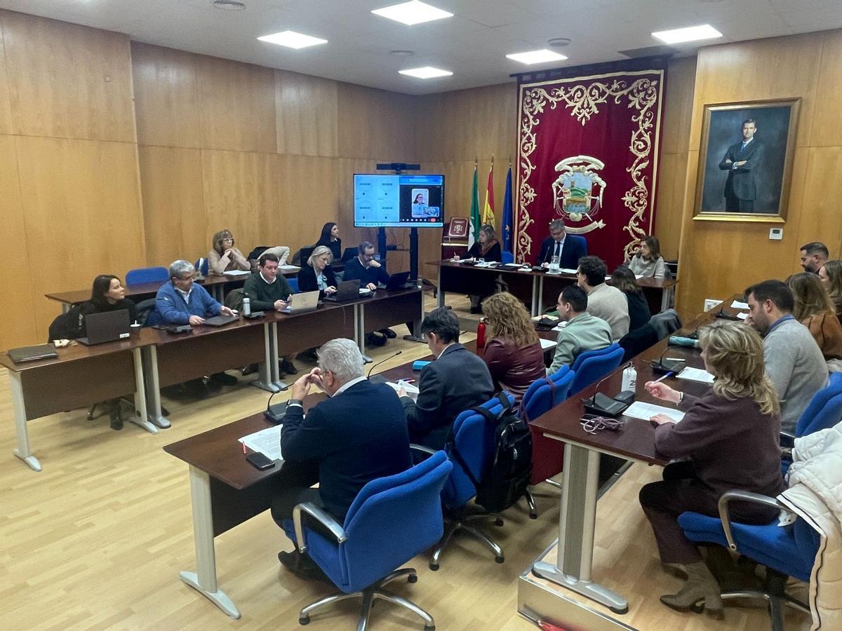 Un momento del pleno celebrado por la Corporación de Puente Genil este jueves.