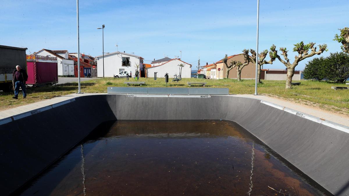 El skate hole de Vilanova está inundado.