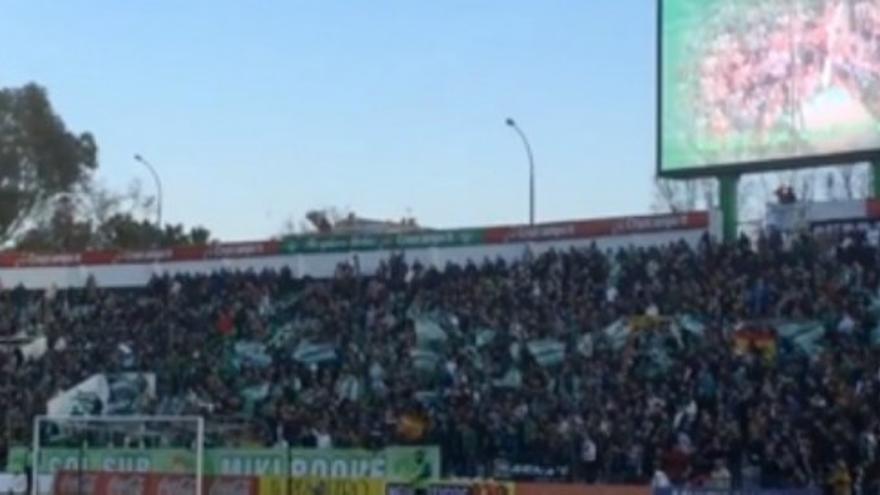 Cánticos machistas en el Villamarín