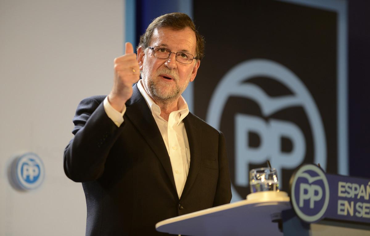 Mariano Rajoy, durante la clausura de la convención que el Partido Popular ha celebrado en Barcelona.
