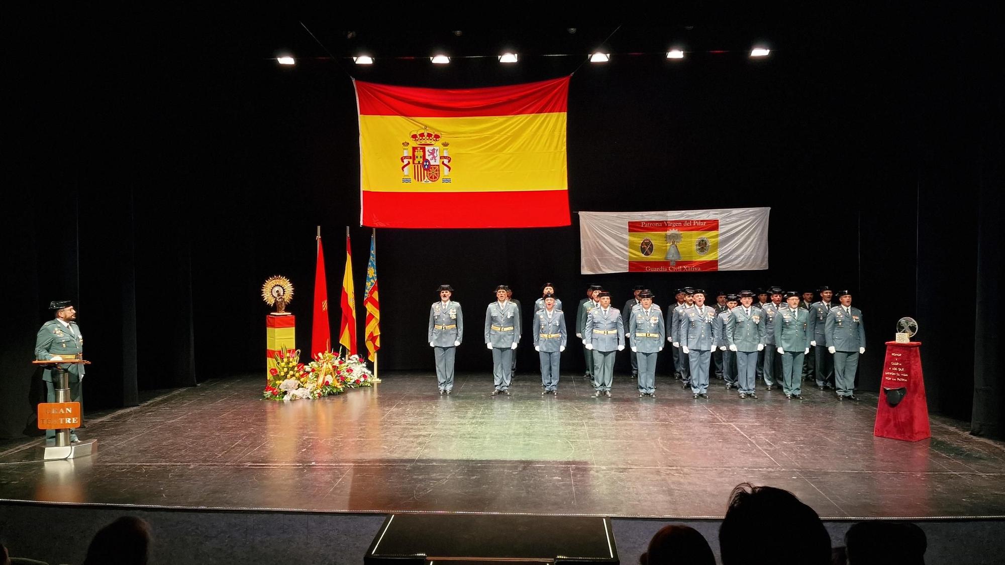 Así ha sido la celebración del día de la patrona de la Guardia Civil en Xàtiva