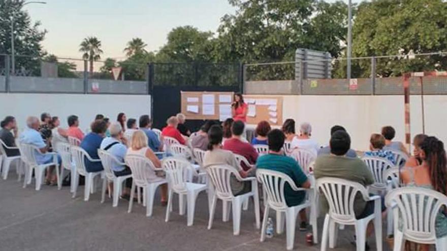 Momento de la presentación de la auditoría en Na Camel·la.