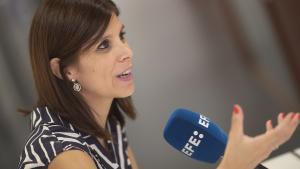 La secretaria general adjunta de ERC, Marta Vilalta, en una entrevista con EFE