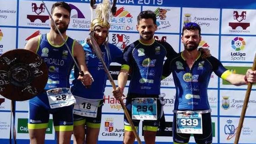 Adrián Picallo y Toño Matalobos, en el Nacional de Duatlón