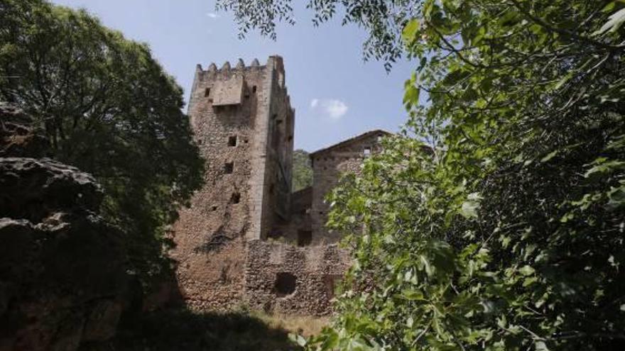 Vista de la Torre de las Palomas, en el monasterio de la Murta.