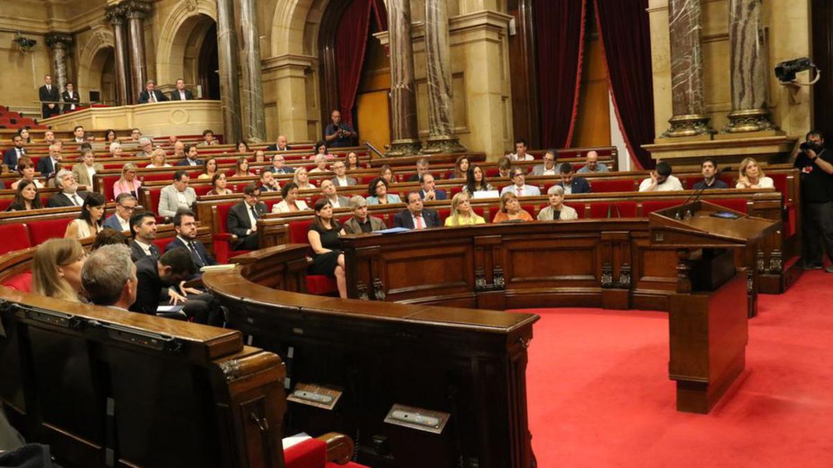El Parlament de Catalunya durant el debat | ACN