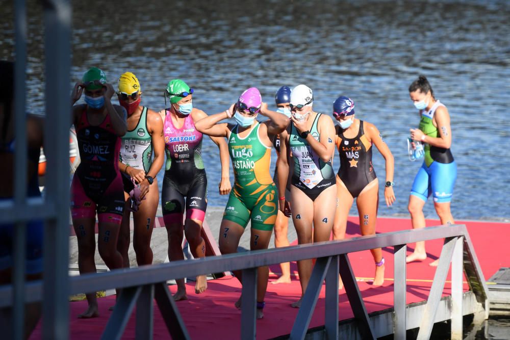 Los favoritos cumplen en el Campeonato de España de Triatlón Sprint en Pontevedra