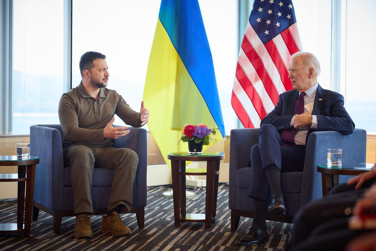 Zelenskiy en  la cumbre de líderes del Grupo de los Siete (G-7) en Hiroshima