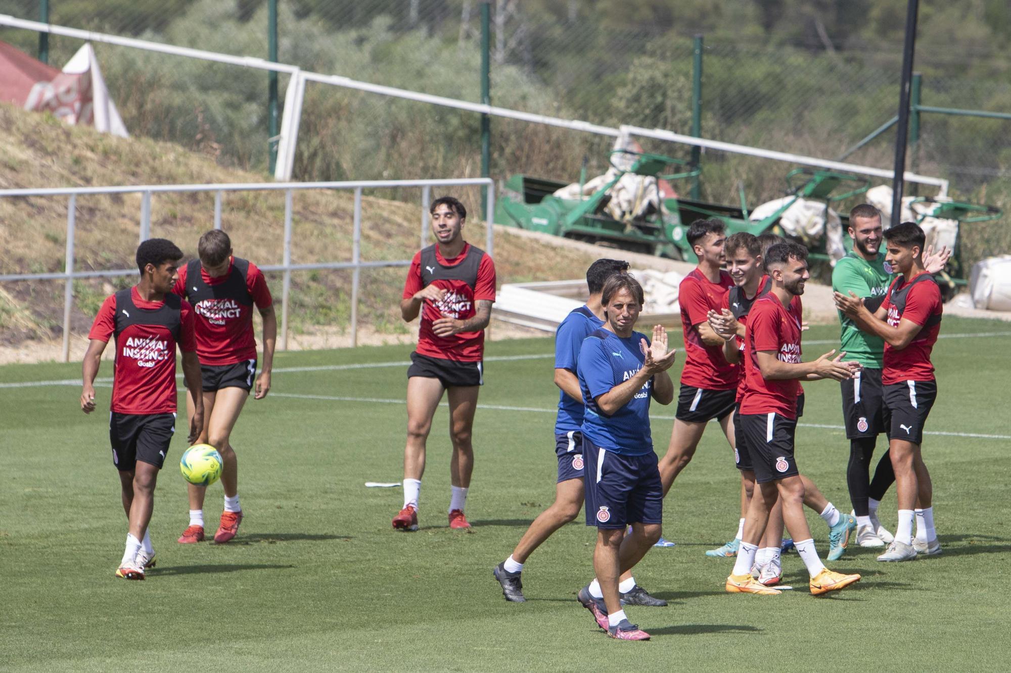 El penúltim entrenament del Girona abans de la final a Tenerife