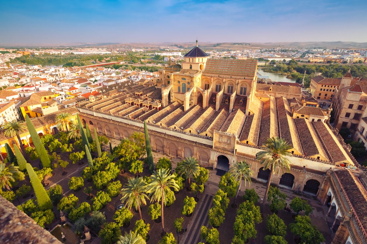 Panorama de Mezquita en Córdoba, España