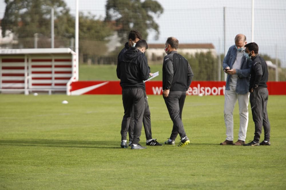 Entrenamiento del Sporting en Mareo.