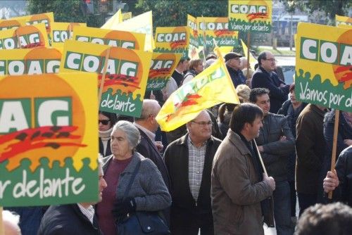 Protesta de agricultores y ganaderos de la comarca del Guadalentín