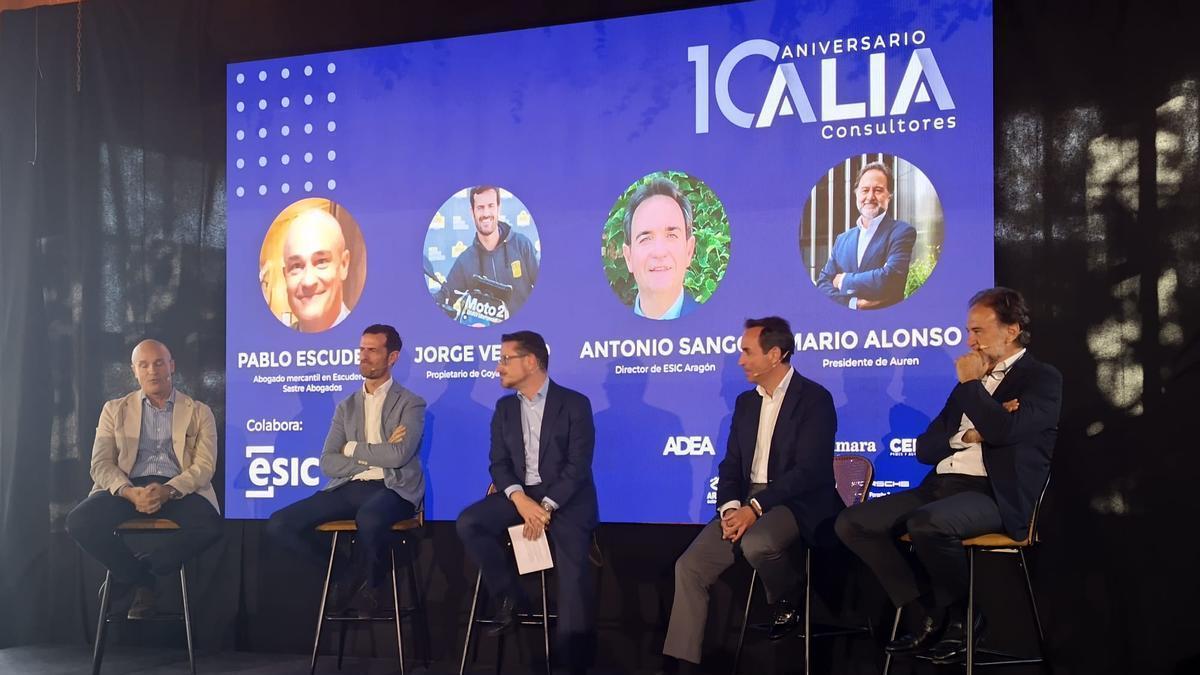 Acto por el décimo aniversario de Alia Consultores, este miércoles en Zaragoza.