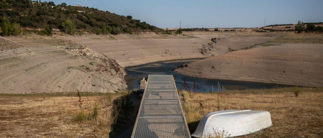 Embarcadero del Club de Vela de Palacios del Pan el pasado verano. | Emilio Fraile