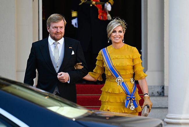 Los reyes de Holanda vestidos de gala