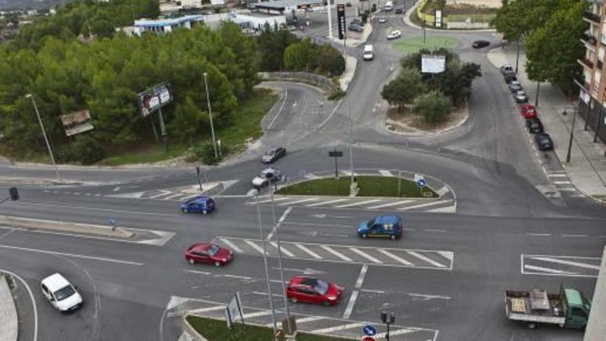 Imagen del punto en el que está proyectada la rotonda de acceso a la ciudad y al polígono.