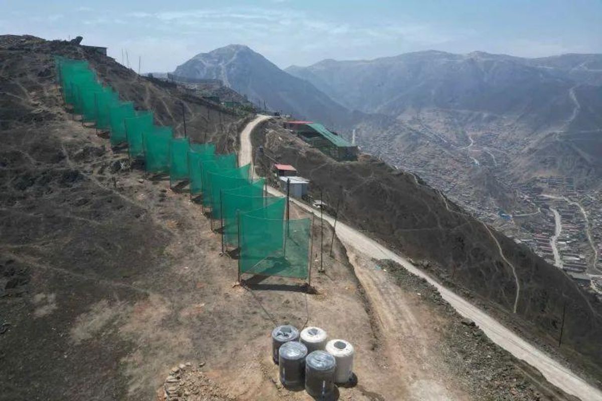 Lomas Verdes, al sureste de Lima, es el último lugar donde se han instalado