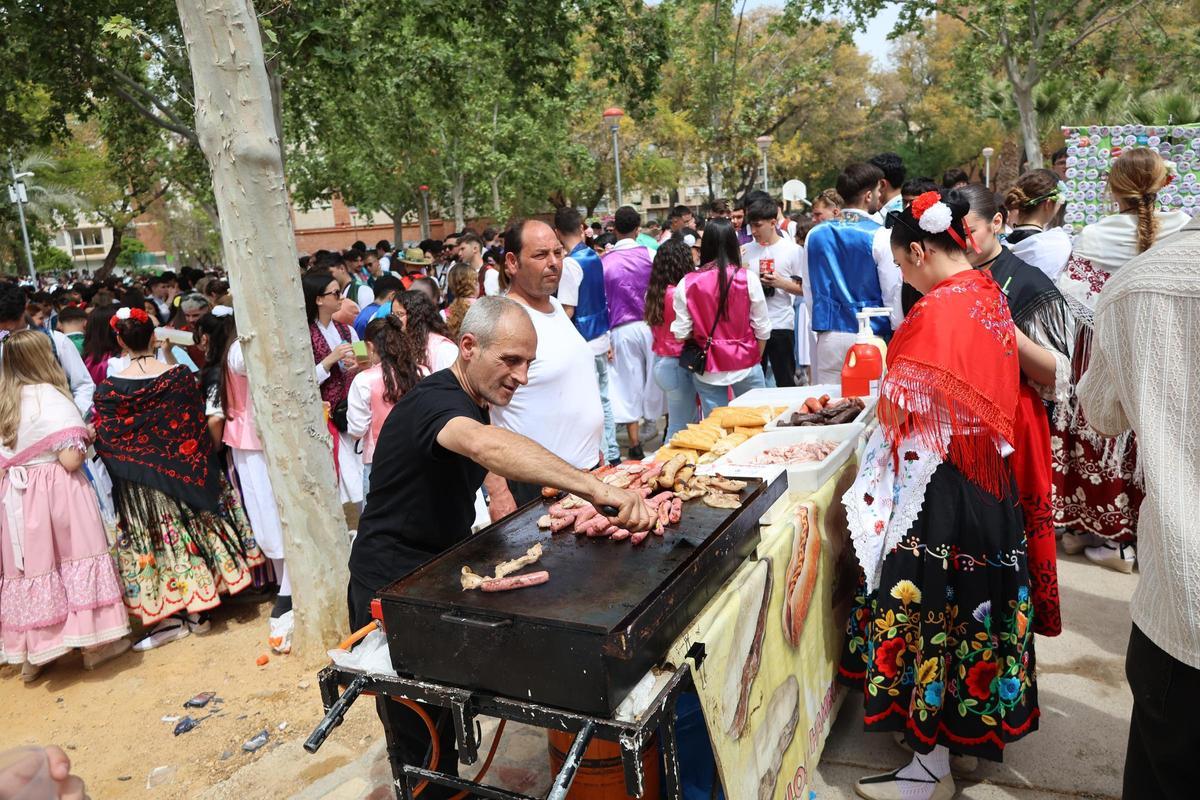 Una plancha improvisada en el Jardín de La Fama.