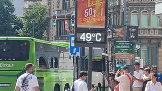 La ola de calor deja máximas de 43 grados en Bilbao, en la antesala de un fin de semana tórrido