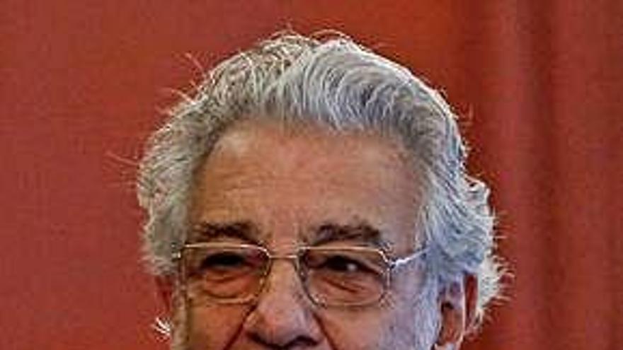 El tenor Plácido Domingo.