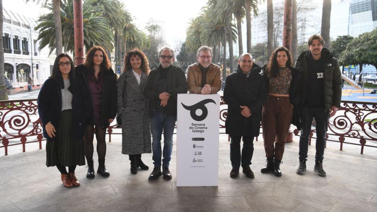 Acto de presentación de la Semana do Cinema, ayer.   | // CARLOS PARDELLAS