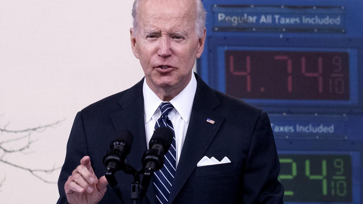 US President Joe Biden announces a federal gas tax holiday in an attempt to lower gas prices