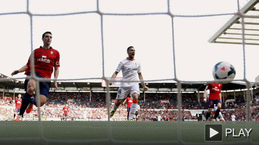 El Valencia amarga la fiesta al Osasuna al empatarle a uno