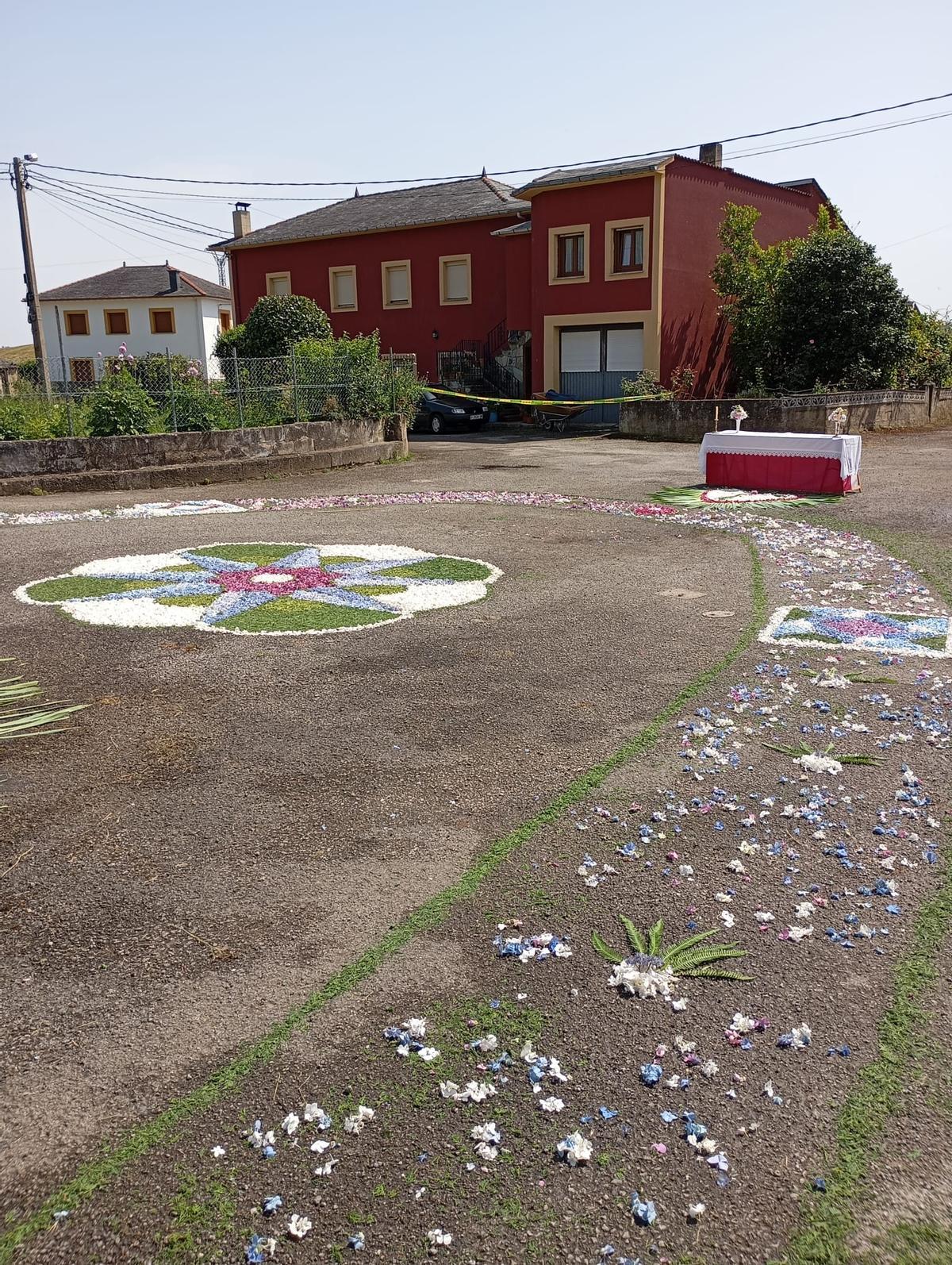 Arte efímero en Zardaín, Tineo