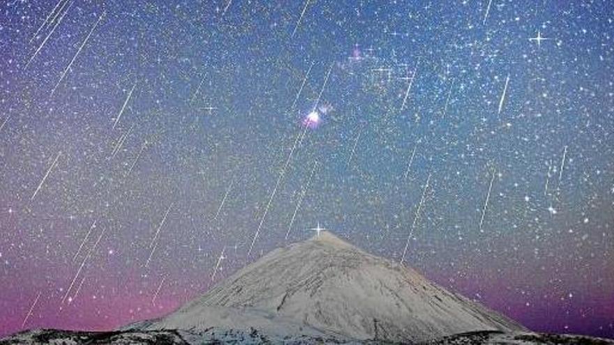 Pluja d&#039;estels o de llàgrimes de Sant Llorenç damunt del Teide