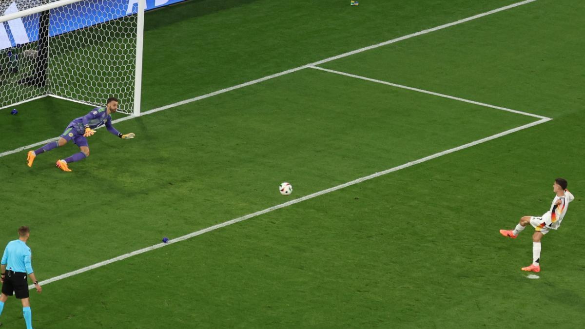 Kai Havertz anotó su penalti ante Escocia