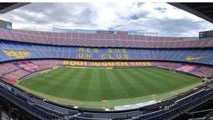 El Camp Nou estará vacío ante el Leganés, pero si habrá animación y recuerdo a las víctimas del COVID-19