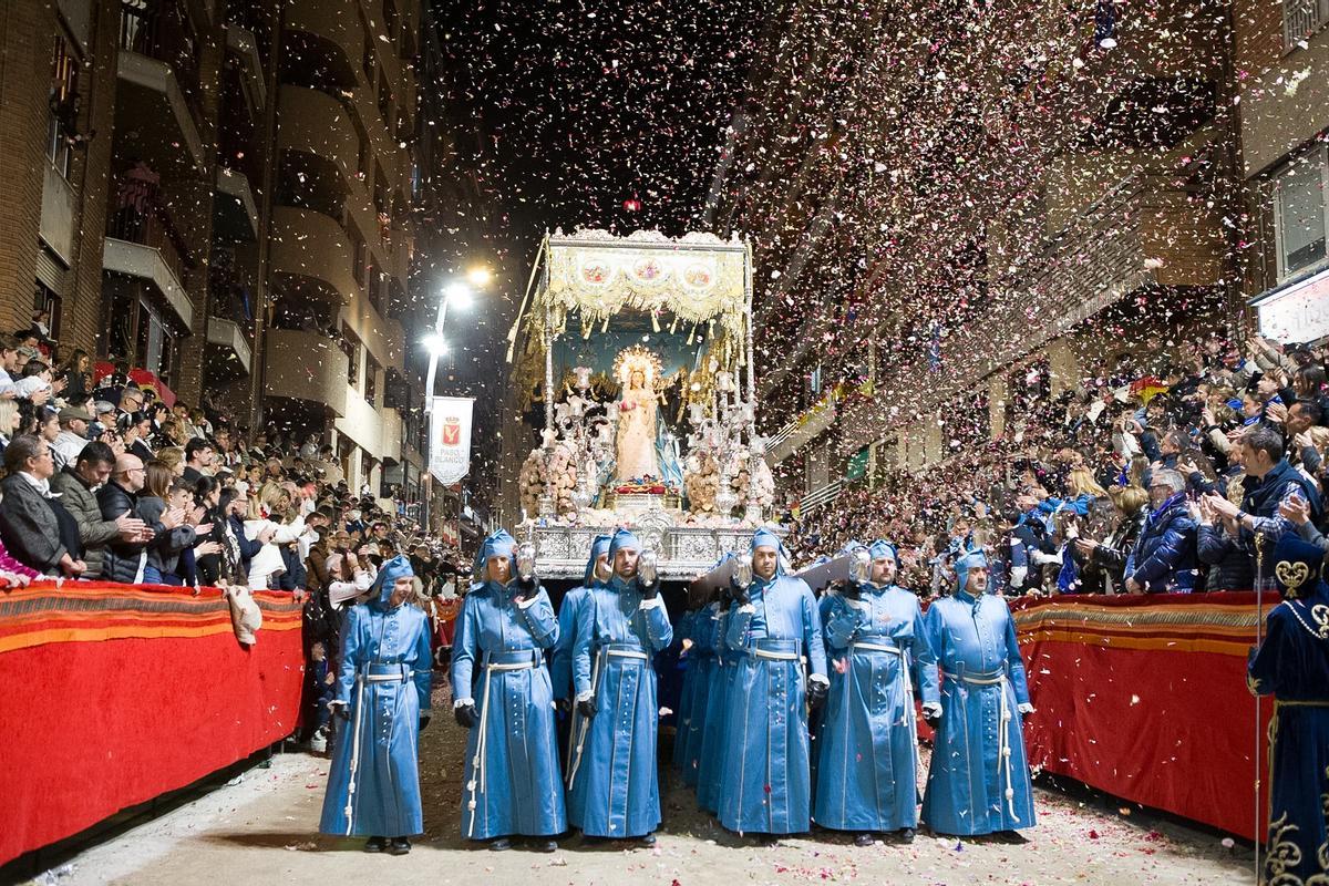 La procesión del Viernes Santo de Lorca, en imágenes