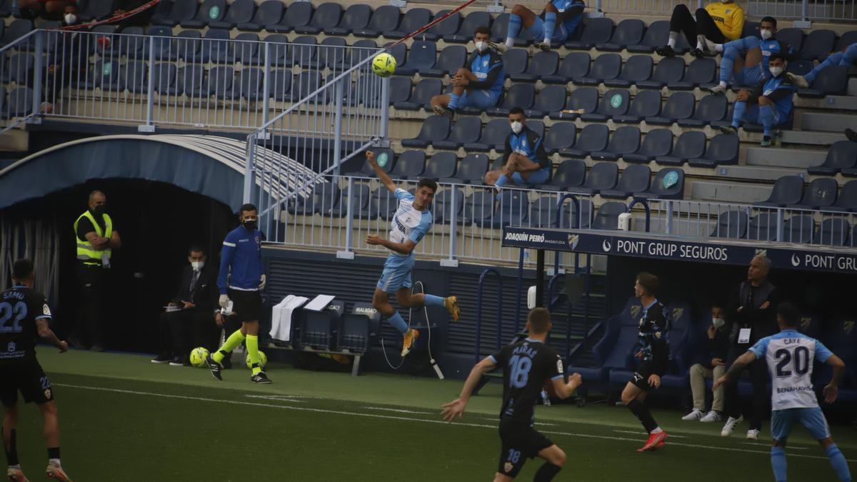 Partido de la Liga Smartbank entre el Málaga CF y el Almería