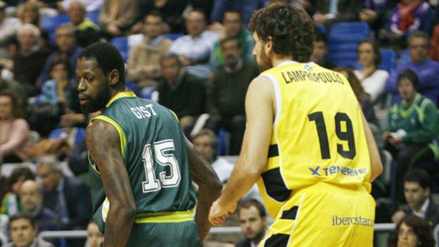 James Gist pudo jugar anoche su último partido.