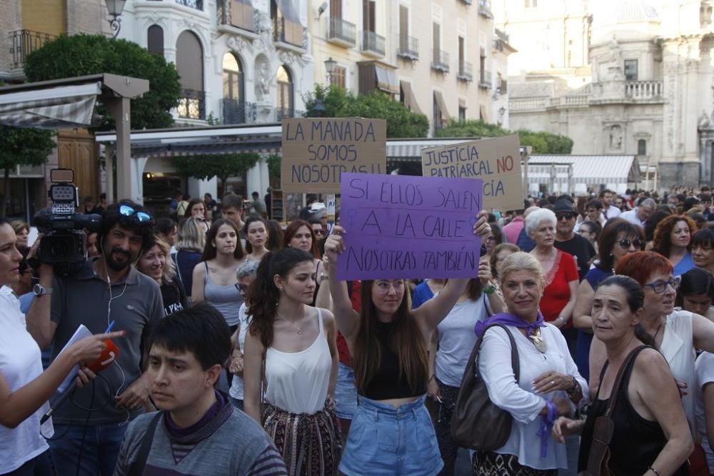 Protesta en Murcia contra la excarcelación de La Manada