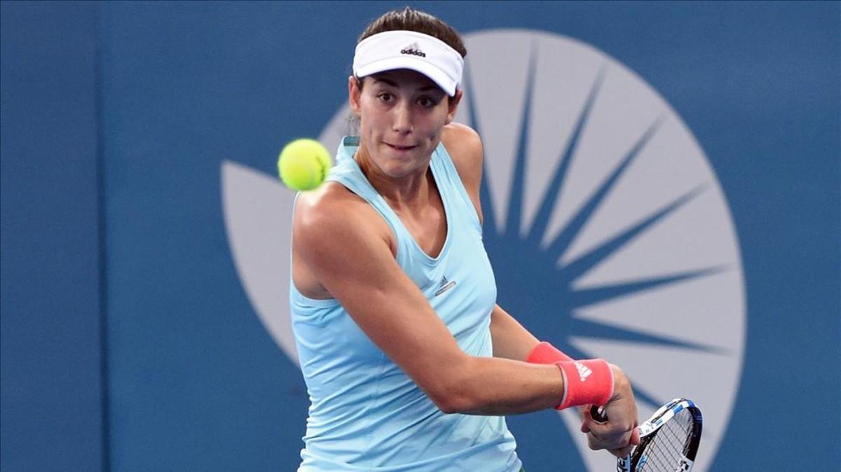 Garbiñe Muguruza asegura que está mejorando de sus molestias en el aductor