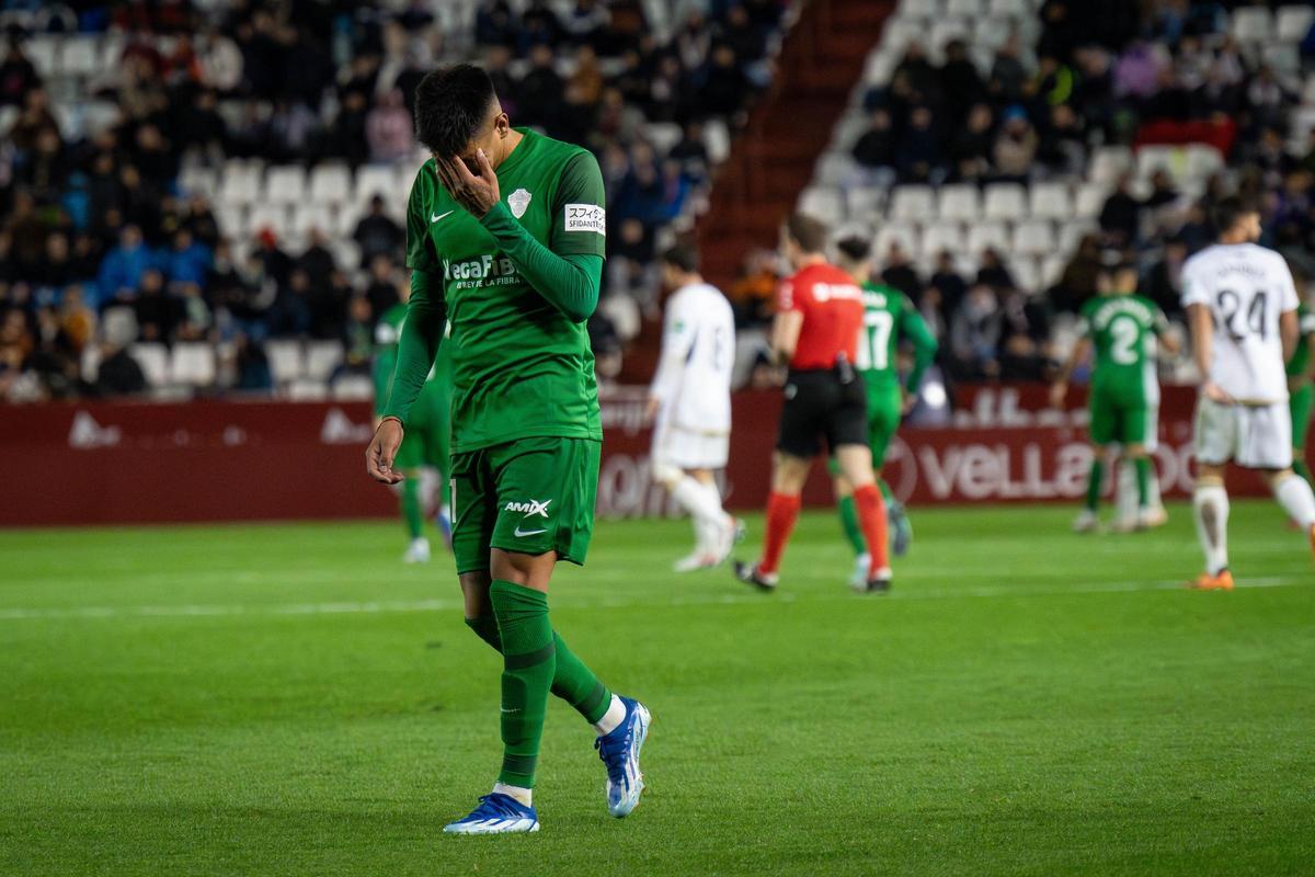 Nico Castro tras ser expulsado el pasado sábado en Albacete