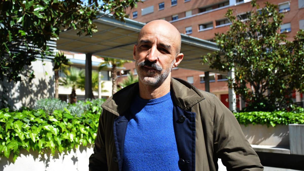 El escritor Jesús Carrasco en una reciente visita a Zaragoza.