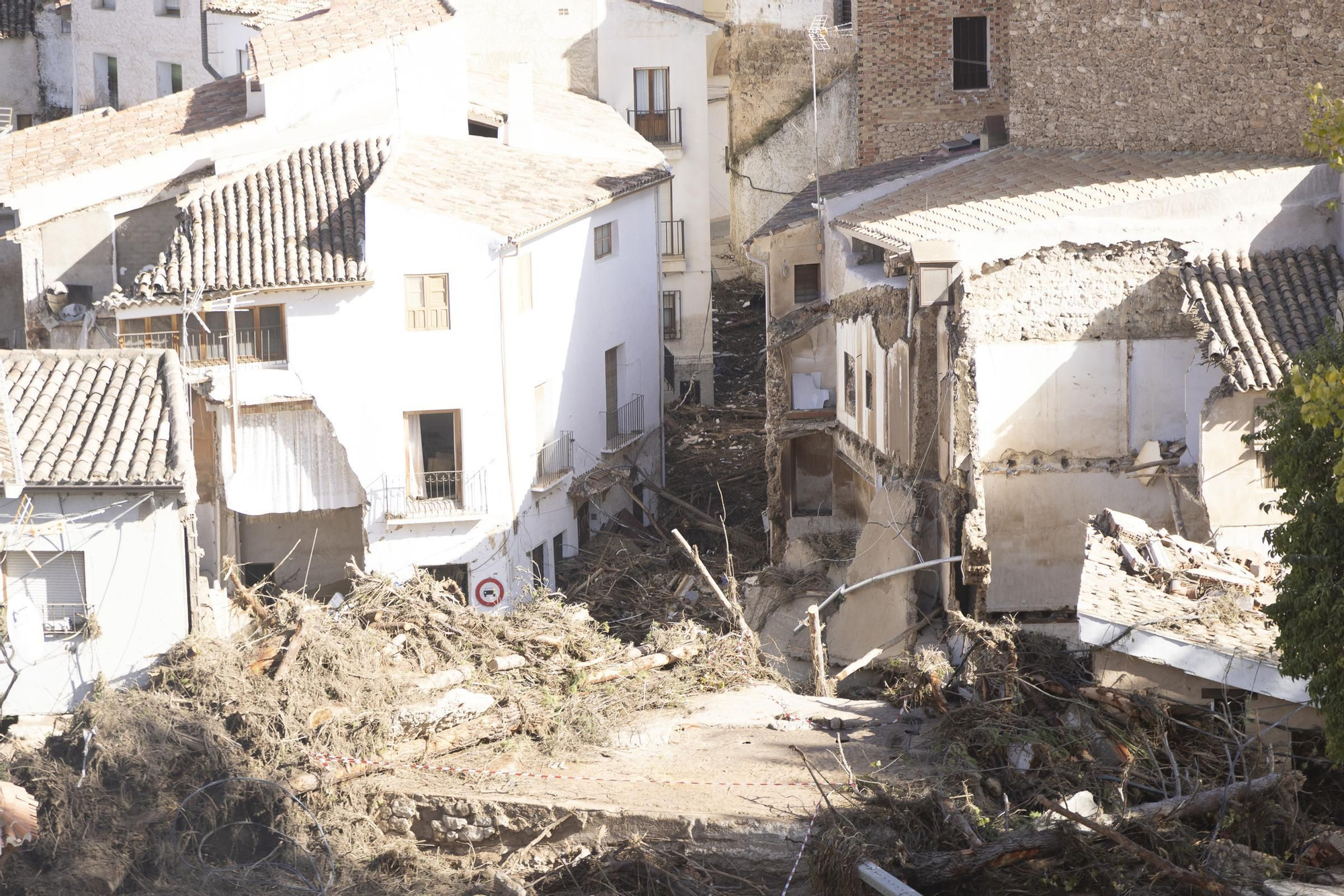 El pueblo de Letur sigue devastado este jueves  tras las fuertes inundaciones