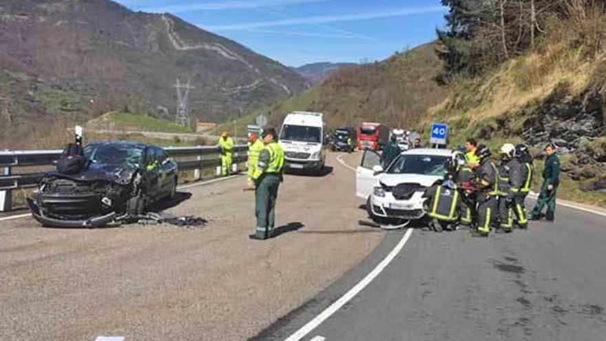 Los dos vehículos siniestrados el pasado marzo.