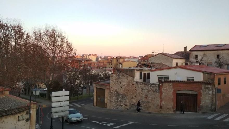 Parque de San Martín esta mañana de martes.