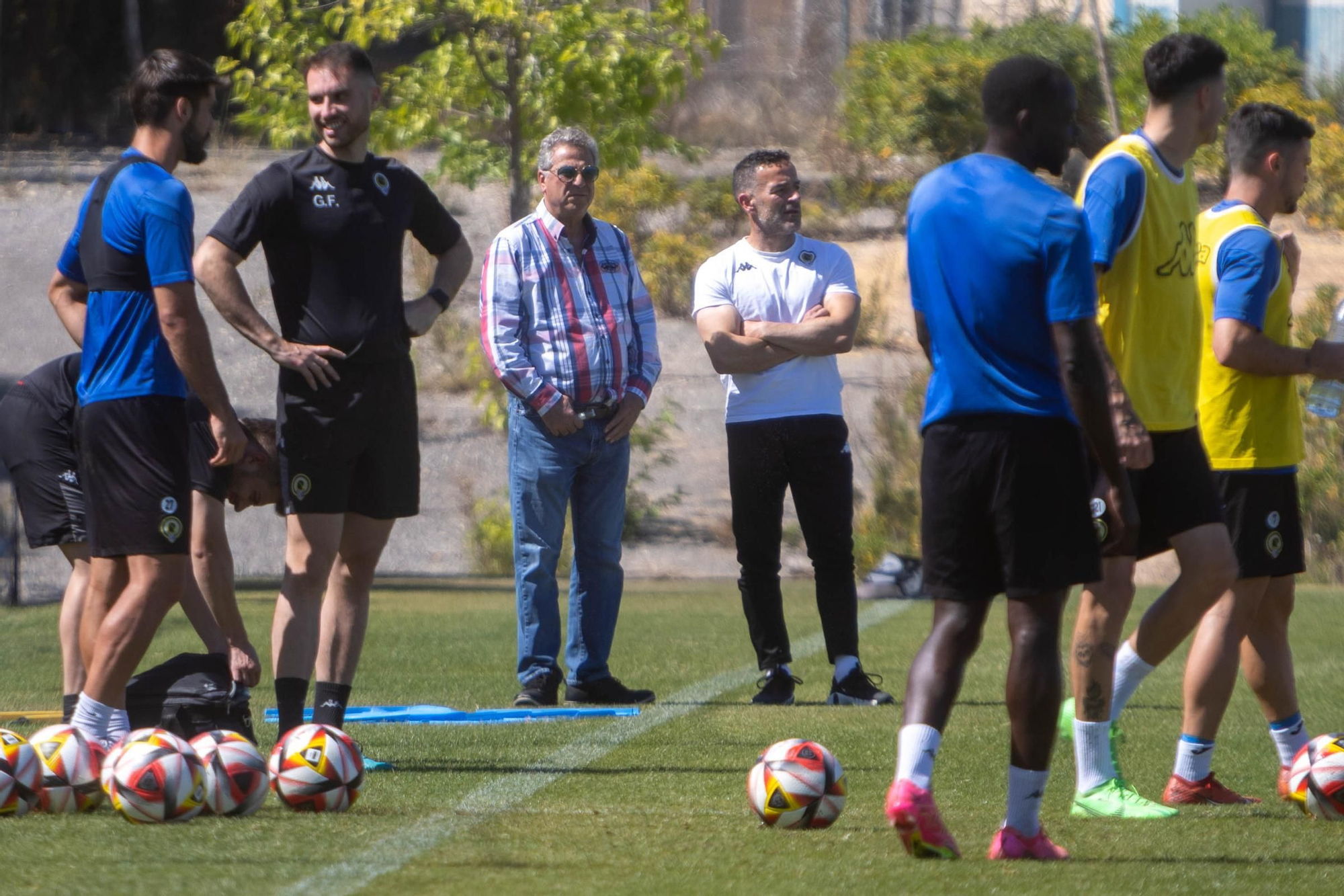 Último entrenamiento del Hércules antes de su decisivo partido por el ascenso