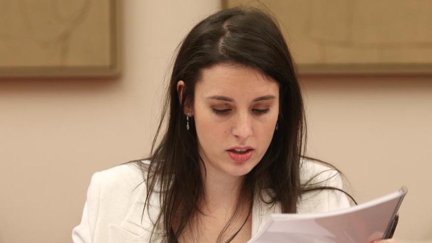 La ministra d&#039;Igualtat, Irene Montero