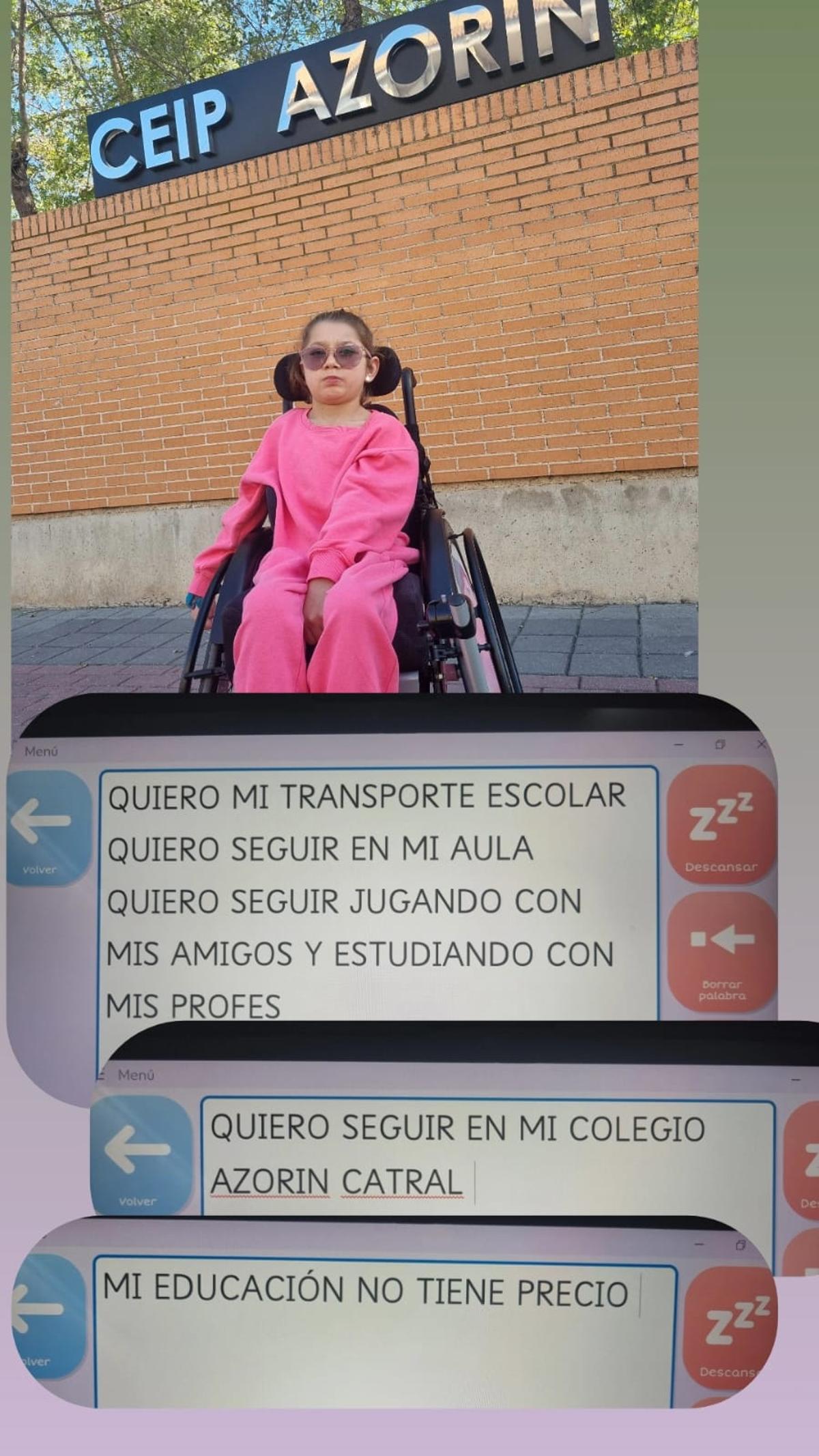 Ema quiere seguir estudiando en el mismo colegio en el que comenzó Infantil