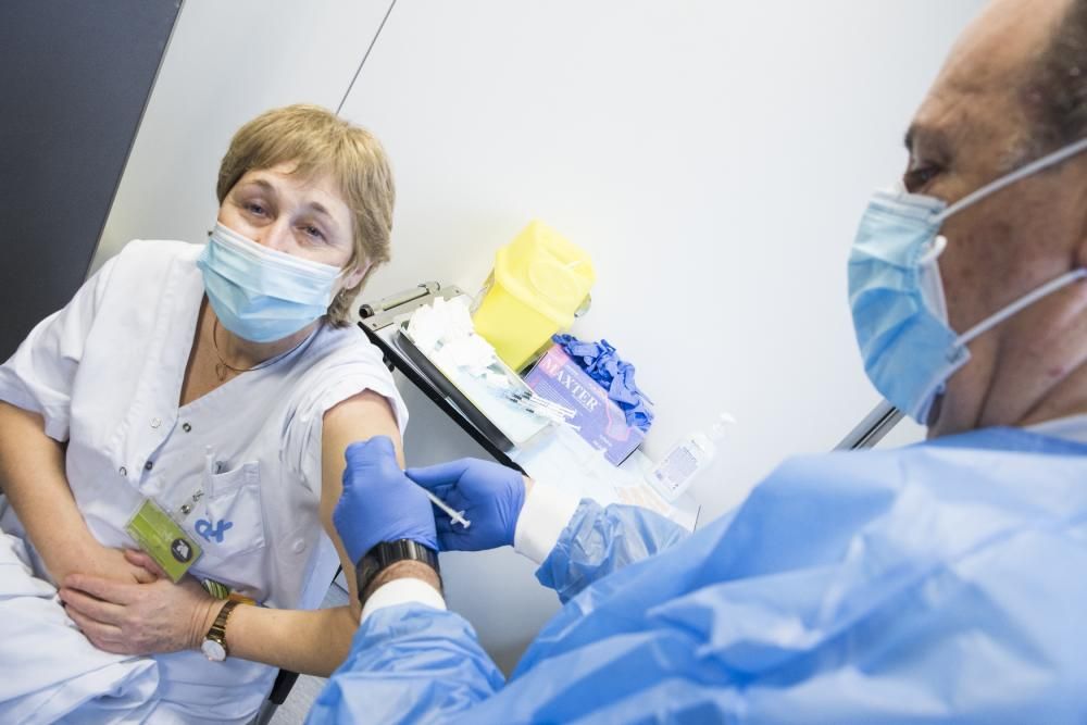 Vacunació a l'Hospital Sant Joan de Déu