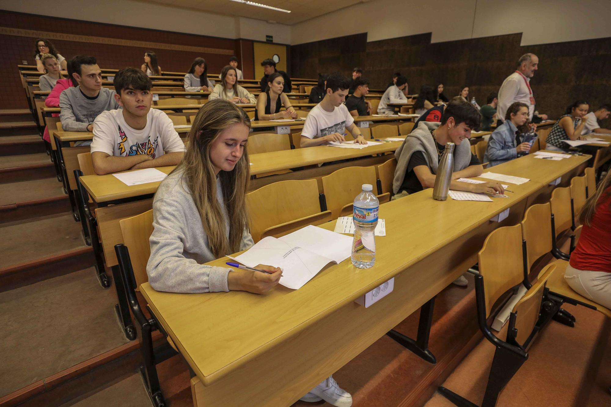 Nervios y repasos de ultima hora en la Selectividad en la UMH de Elche