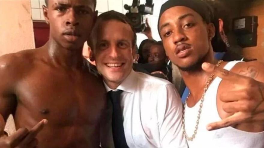 El antillano que se hizo una foto con Macron es condenado por posesión de drogas