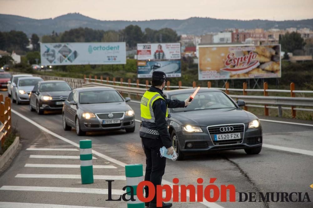 Reparto de mascarillas en Caravaca